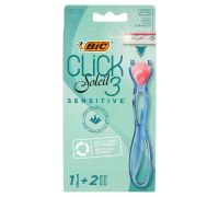 Bic Click Soleil 3 Sensitive rasoio a 3 lame manico + 2 lamette