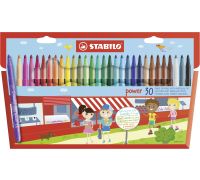 Stabilo power pennarello punta media colori assortiti 30 pezzi