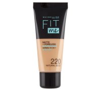 Maybelline New York Fit Me matte + poreless 220 natural beige fondotinta finish opacizzante 30ml
