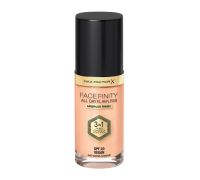 Max Factor Facefinity All Day Flawless 3 in 1 Spf 20 vegan 045 warm almond fondotinta liquido a lunga durata 30ml