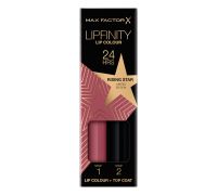 Max Factor Lipfinity Lip Colour 84 rising star tinta labbra matte lunga durata e gloss idratante con applicazione bifase 