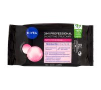 Nivea 3in1 Professional Salviettine Struccanti Tutti i Tipi di Pelle 20 pz
