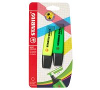 Stabilo boss original evidenziatori colori assortiti giallo/verde 2 pezzi