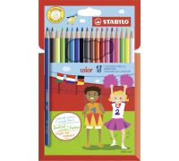 Stabilo color matite colori assortiti 15 base + 3 fluo 18 pezzi