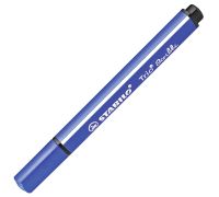 Stabilo trio scribbi pennarello triangolare con punta ammortizzata blu