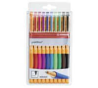 Stabilo pointvisco penna roller a inchiostro gel colori assortiti 10 pezzi