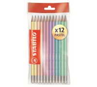 Stabilo swano pastel eco matita in grafite colori assortiti 12 pezzi