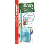 Stabilo easygraph school set in blu per destrimani con gomma + temperino