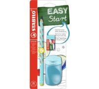 Stabilo easygraph school set in blu per mancini con gomma + temperino