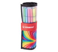 Stabilo pen 68 rollerset arty edition pennarello premium colori assortiti 25 pezzi