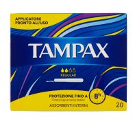 Tampax regular assorbenti interni con protezione ottimale 20 pezzi