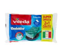 Vileda Ondattiva spugna abrasiva da cucina antigraffio 3 pezzi