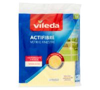 Vileda actifibre vetri e finestre panno in microfibra ultra assorbente 1 pezzo