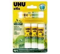 UHU stic renature colla uso scolastico senza solventi 4 x 8,2 grammi