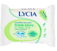 Lycia Salviettine Struccanti Doppia Azione per Pelli Grasse e Impure 20 Salviette