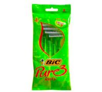 Bic Pure 3 Lady rasoio bagno doccia usa e getta 4 pezzi