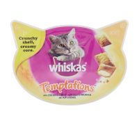 Whiskas Temptations snack per gatto con pollo e formaggio 60 grammi