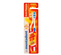 Mentadent Anti-Plaque Spazzolino Medium 2 pezzi