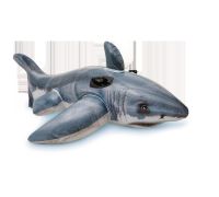Intex squalo bianco cavalcabile gonfiabile per mare e piscina 173 x 107cm