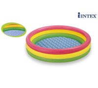 Intex piscina tonda gonfiabile a 3 anelli 114 x 25cm