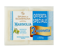 Spuma di Sciampagna Sapone di Marsiglia 2x125 grammi