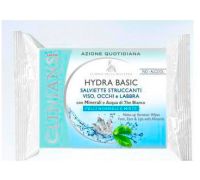 Hydra Basic Salviette Struccanti Viso, Occhi e Labbra Pelli Normali e Miste 25 pz