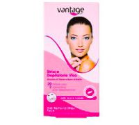 Vantage Strisce Depilatorie Viso 20 Strisce
