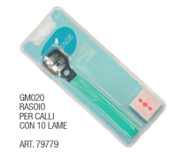 Vantage Rasoio per Calli con 10 Lame