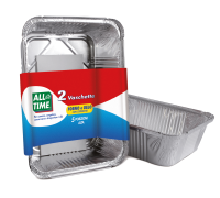 All Time vaschette forno e gelo alte con coperchio 2 pezzi