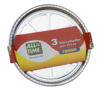 All Time vaschette forno per pizza 3 pezzi