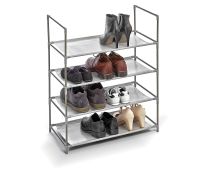 Domopak Living scarpiera salvaspazio in plastica con 4 ripiani