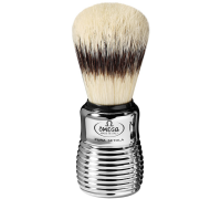 Omega pennello da barba cromato in pura setola