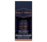 King C. Gillette olio da barba ammorbidente idratante 30ml