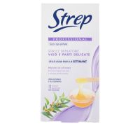 Strep Professional strisce depilatorie viso e parti delicate 10 pezzi + salviettine post epilazione 4 pezzi