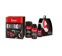 Intesa cofanetto uomo con gel doccia shampoo 250ml + deodorante spray 180ml + gel crema 100ml + porta scarpe