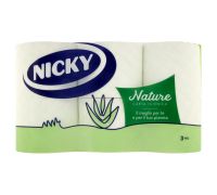 Nicky Nature Carta Igienica 3 veli 6 rotoli