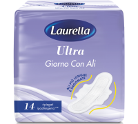 Laurella Ultra Giorno Con Ali assorbenti ripiegati 14 pezzi