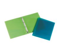 Lebez raccoglitore ad anelli con tasca interna 26 x 31cm colori trasparent assortiti