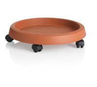 Sottovaso con ruote in terracotta Ø 30cm
