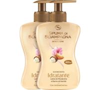 Spuma di Sciampagna sapone crema con latte di mandorla e burro di karité 2 x 400ml