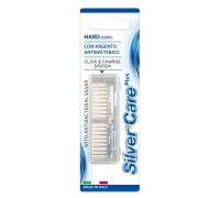 Silver care plus testine di ricambio per spazzolino setole dure 2 pezzi