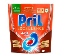 Pril excellence 4 in 1 caps detersivo per lavastoviglie 20 pezzi