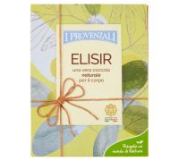 I Provenzali elisir cofanetto con olio aromatico corpo e capelli 200ml + sapone vegetale 100 grammi + guanto scrub