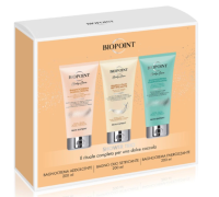 Biopoint set shower trio bagnocrema addolcente 200ml + bagno olio setificante 200ml + bagnocrema energizzante 200ml