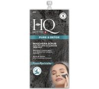 HQ Pure &Detox maschera scrub con polvere di carbone vegetale 3 dosi 15ml