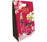 Nanì cofanetto con acqua corpo profumata winter floral 75ml + bagnodoccia 300ml