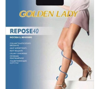 Golden Lady Repose 40 collant elasticizzato riposante 40 denari colore nero taglia 2-s 1 paio