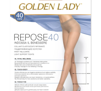 Golden Lady Repose 40 collant elasticizzato riposante 40 denari colore daino taglia 5-xl 1 paio