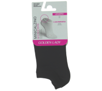 Golden Lady calzino liscio a scomparsa colore nero taglia unica 1 paio