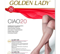 Golden Lady gambaletto velato 20 denari colore castoro taglia unica 2 paia